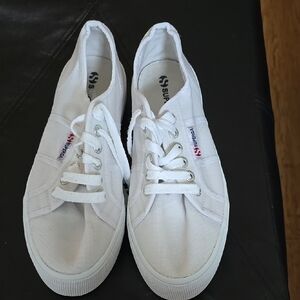 Superga White Canvas Sneakers